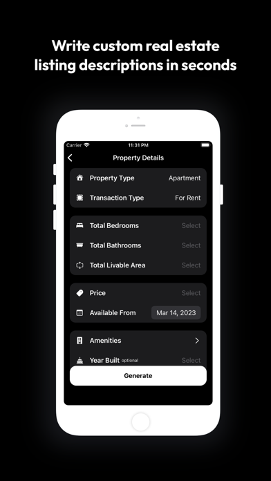 AI Listing - Real Estate Screenshot