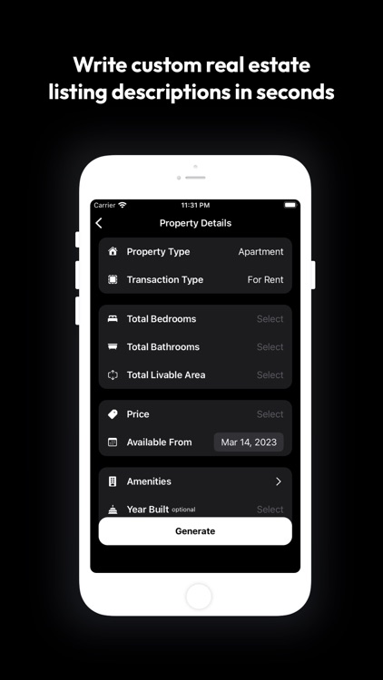 AI Listing - Real Estate