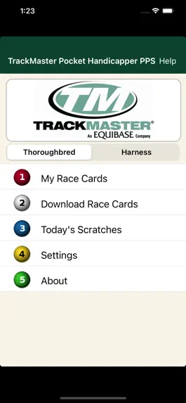 Game screenshot TrackMaster Pocket Handicapper apk