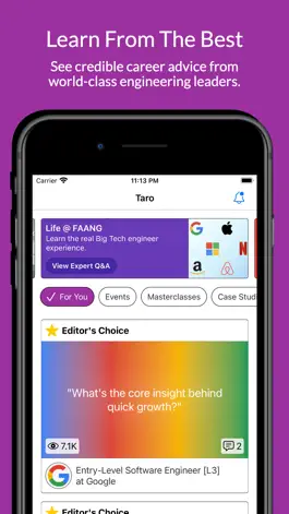 Game screenshot Taro - Tech Career Mentorship mod apk