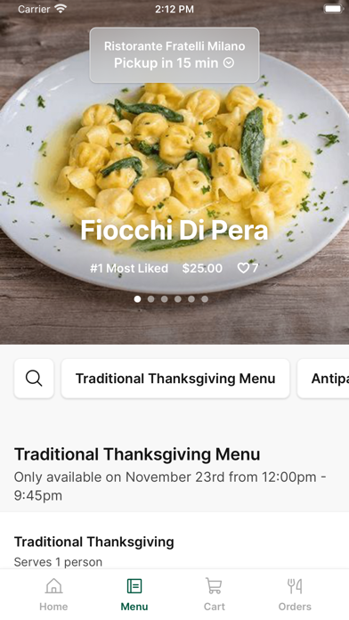 Ristorante Fratelli Milano Screenshot