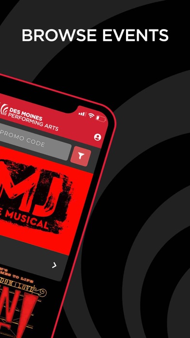 Des Moines Performing Arts Screenshot