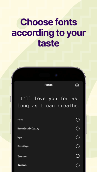 LoveLingo Heartfelt Expression Screenshot