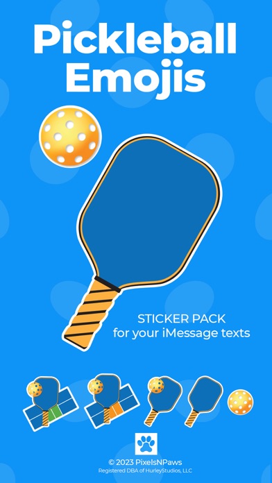 Pickleball Emojis Screenshot