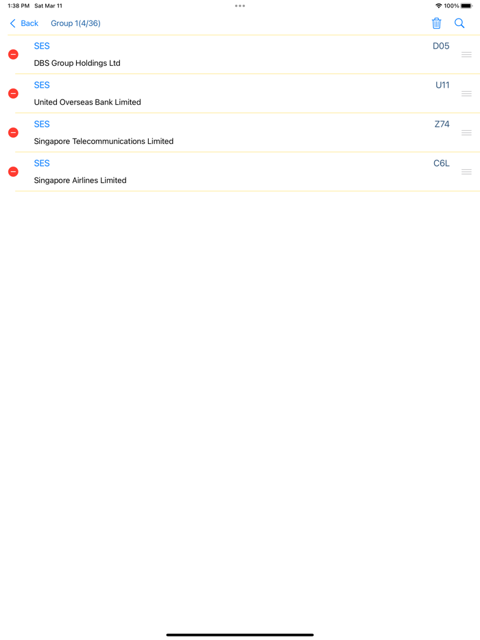 Singapore Stock Quotes