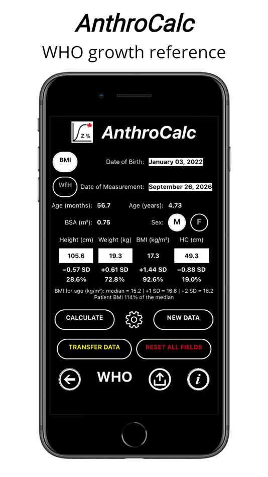 #3. AnthroCalc (iOS) 由: BC Children's Hospital