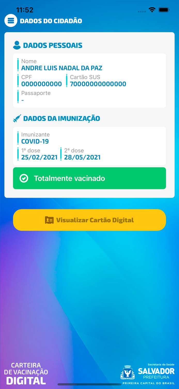 Carteira de Vacinação Digital