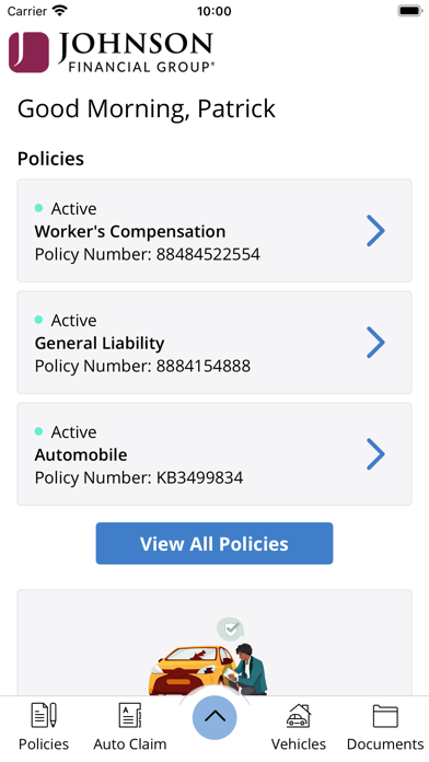 Johnson Insurance Connect Screenshot