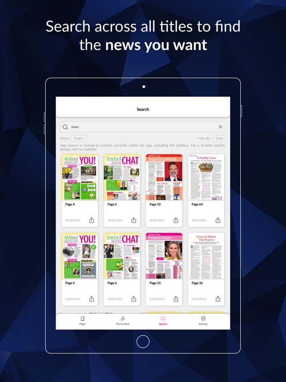 My Weekly iPad app afbeelding 4