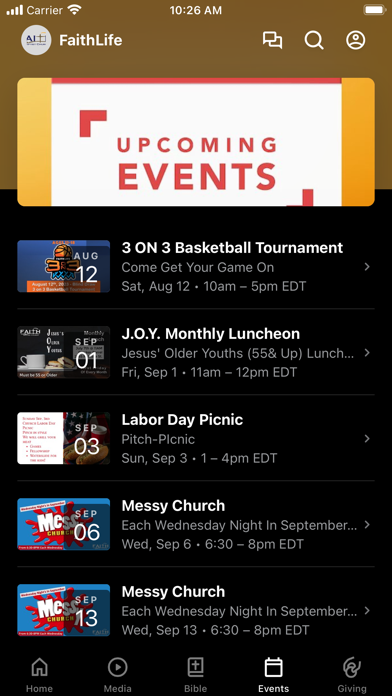 Faith Baptist Greenfield Screenshot