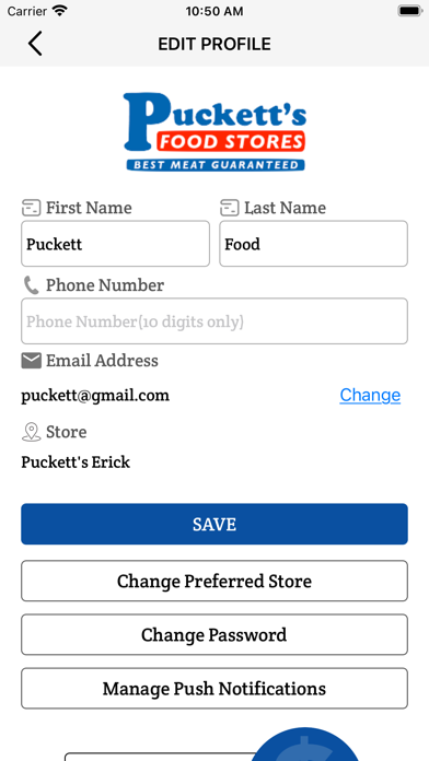 Pucketts Food Store Screenshot