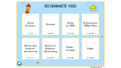 App Rechenrakete 1000 Screenshot