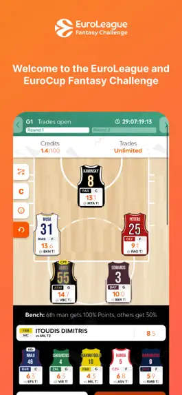 Game screenshot EuroLeague Fantasy Challenge mod apk