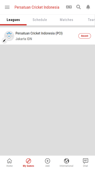 Persatuan Cricket Indonesia Screenshot