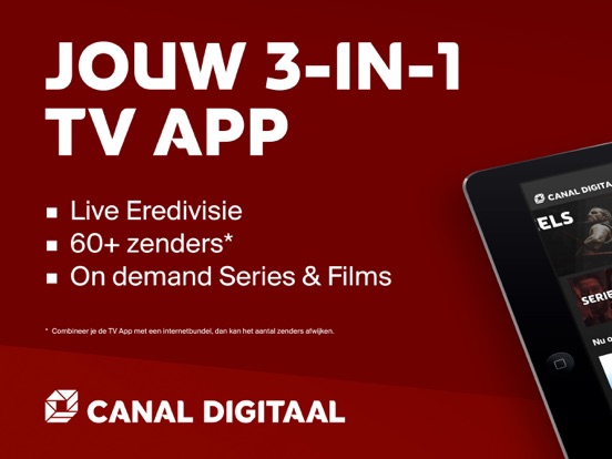 Canal Digitaal TV App iPad app afbeelding 1