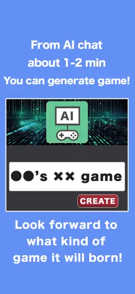 Game screenshot AI game creator apk