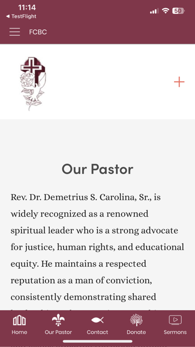 First Central Baptist Church Screenshot