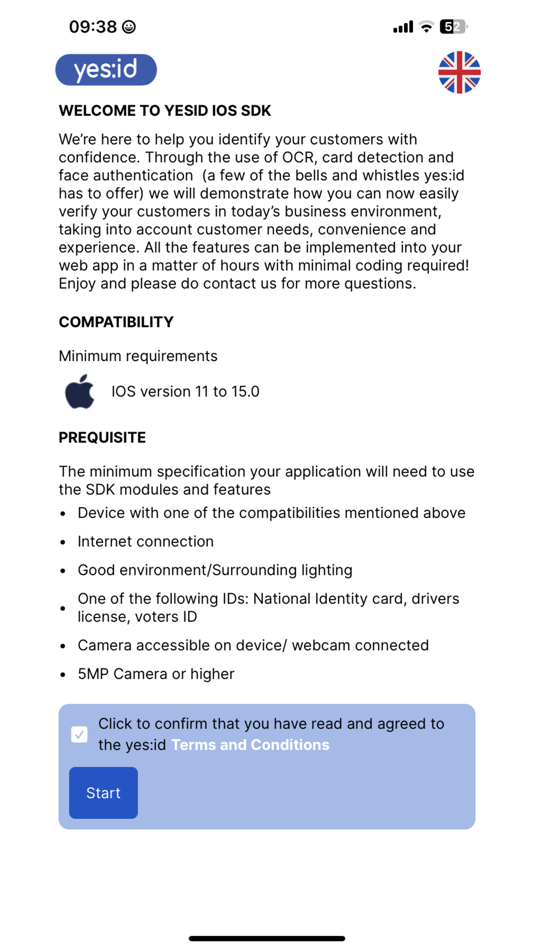#1. yes:id SDK (iOS) 由: IDTech Tanzania Limited