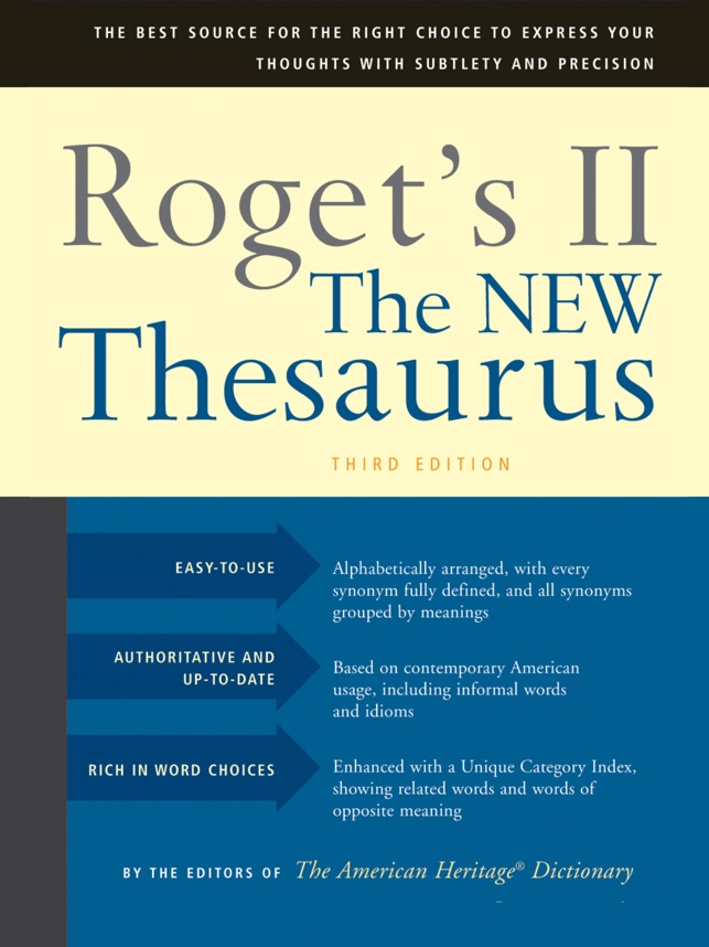 Roget'S Ii: New Thesaurus On The App Store