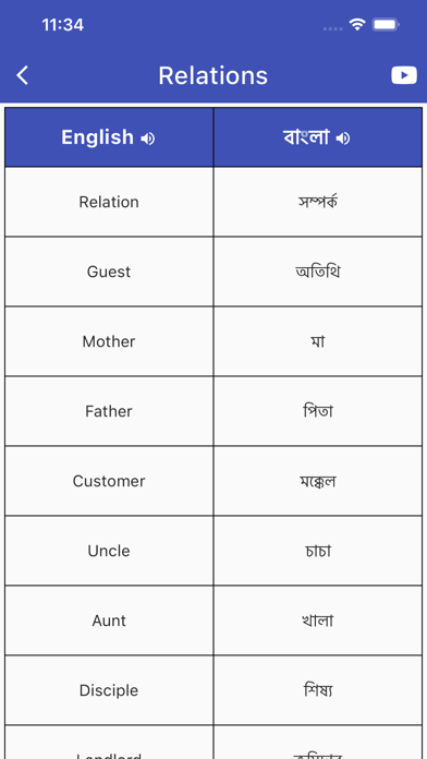 Daily Words English to Bengali Screenshot