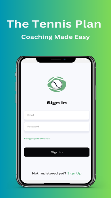 The Tennis Plan App Screenshot