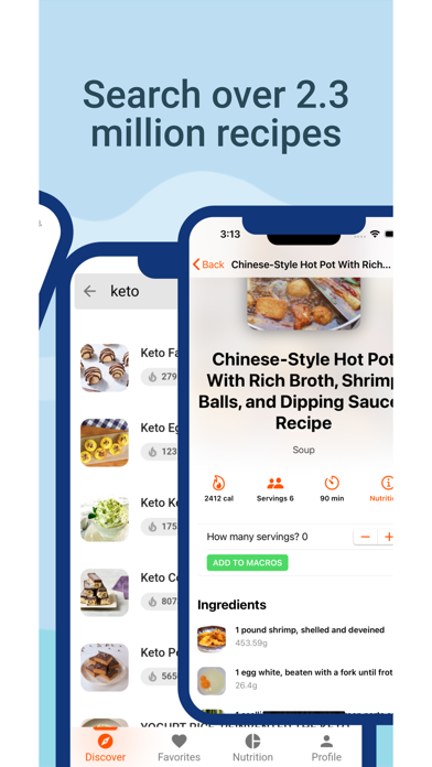 Screenshot #2 pour MyKeto Recipe & Diet Tracker
