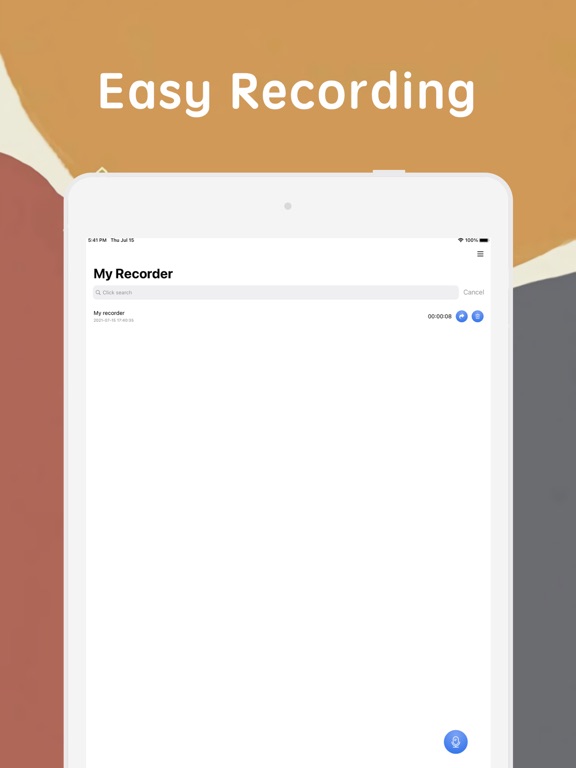 Screenshot #4 pour Voice Recorder - memos audio
