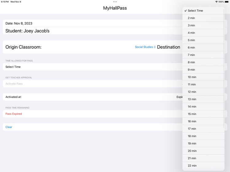 -MyHallPass screenshot-5