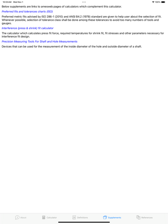 Screenshot #5 pour Fit Tolerance ISO (Ad-free)