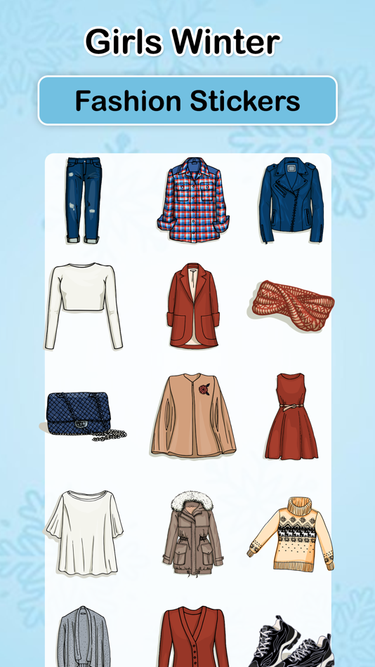 Girls Winter Fashion EMojis - 1.2 - (iOS)