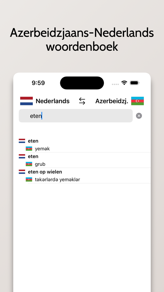 #1. Azerbeidzjaans-Nederlands (iOS) Podle: FB PUBLISHING LLC