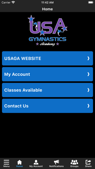 USA Gymnastics Academy Screenshot