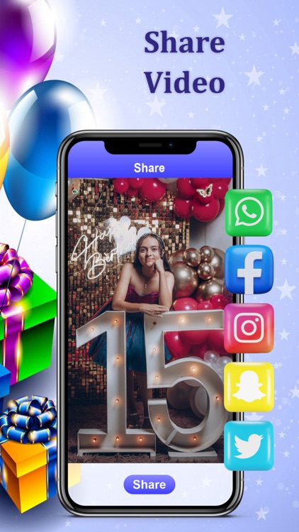 Birthday Video Maker -Reminder screenshot-5