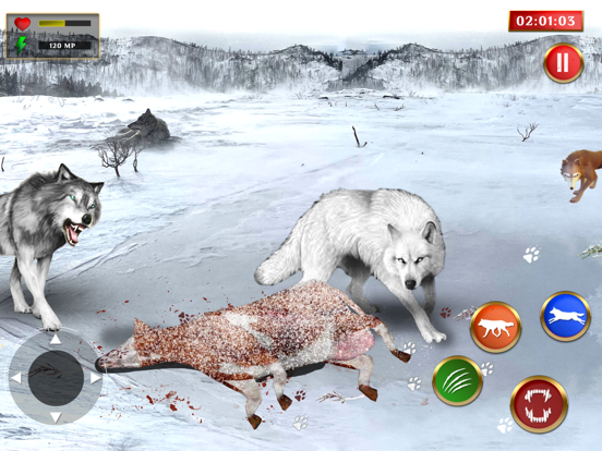 野生のオオカミのジャングル シミュレーター 3Dのおすすめ画像2