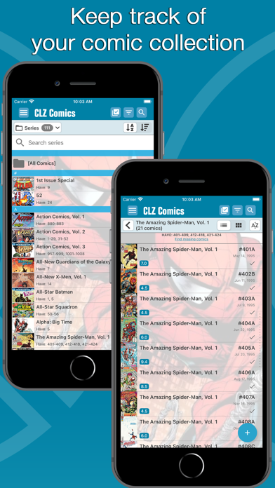 Screenshot #1 pour CLZ Comics - comic database