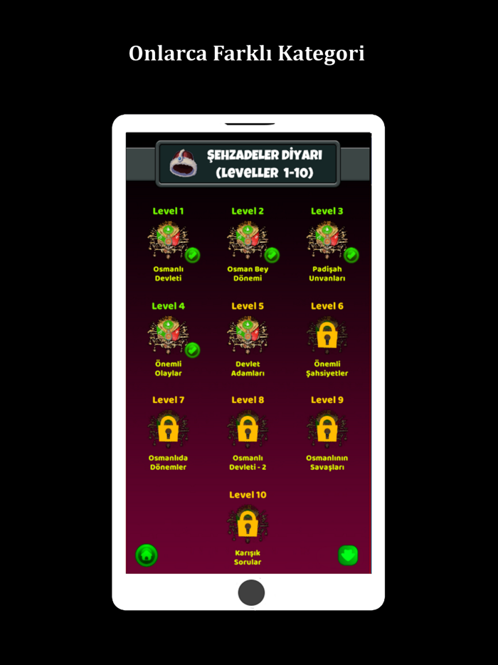 Osmanlı Bilgi Yarışması Oyunu