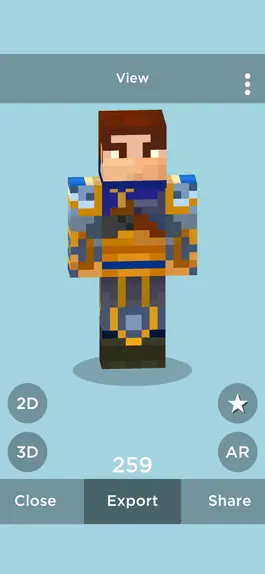 Game screenshot skins for Minecraft AR hack