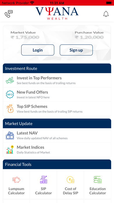 Vyana Wealth Screenshot