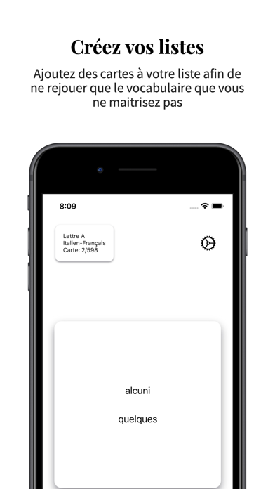 Vocabulaire Italien-Français Screenshot