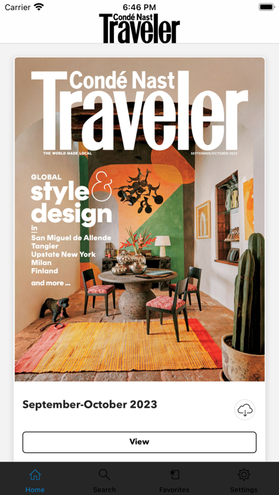 Condé Nast Traveller Magazine Screenshot