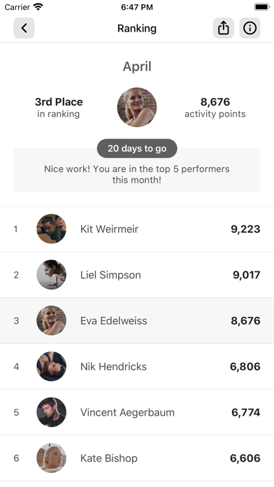 Fy-Fit E-gym Screenshot