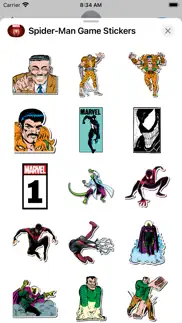 spider-man game stickers iphone screenshot 2