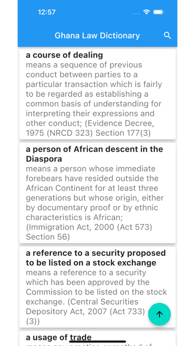 Ghana Law Dictionary Screenshot