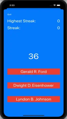 Game screenshot The President Quiz apk