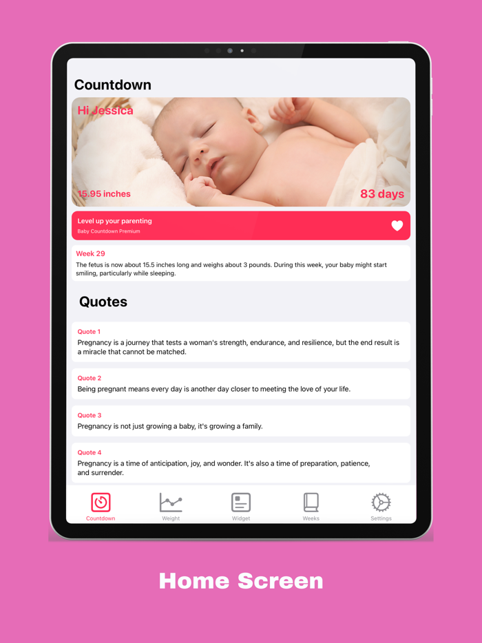 Baby Due Date Countdown Track