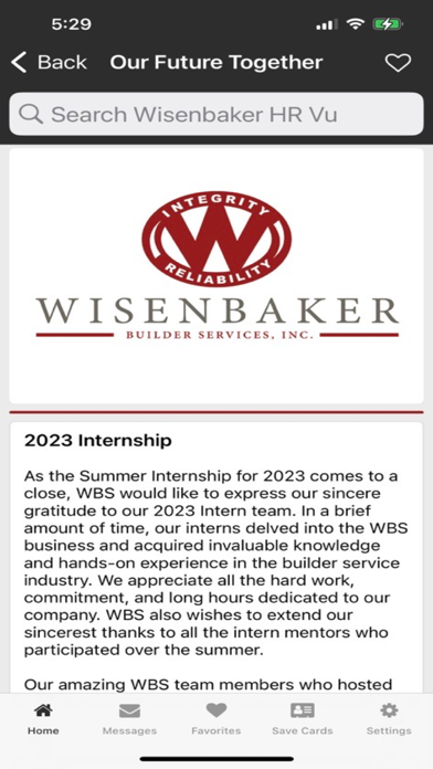 Wisenbaker HR Vu Screenshot