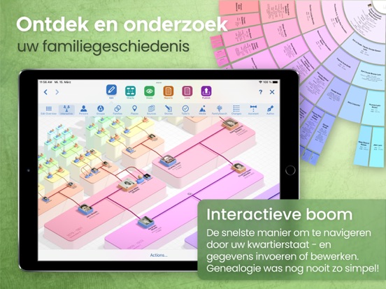 MobileFamilyTree 10 iPad app afbeelding 1