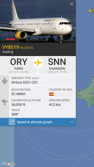 Screenshot #2 pour Air Radar: Flight Tracker