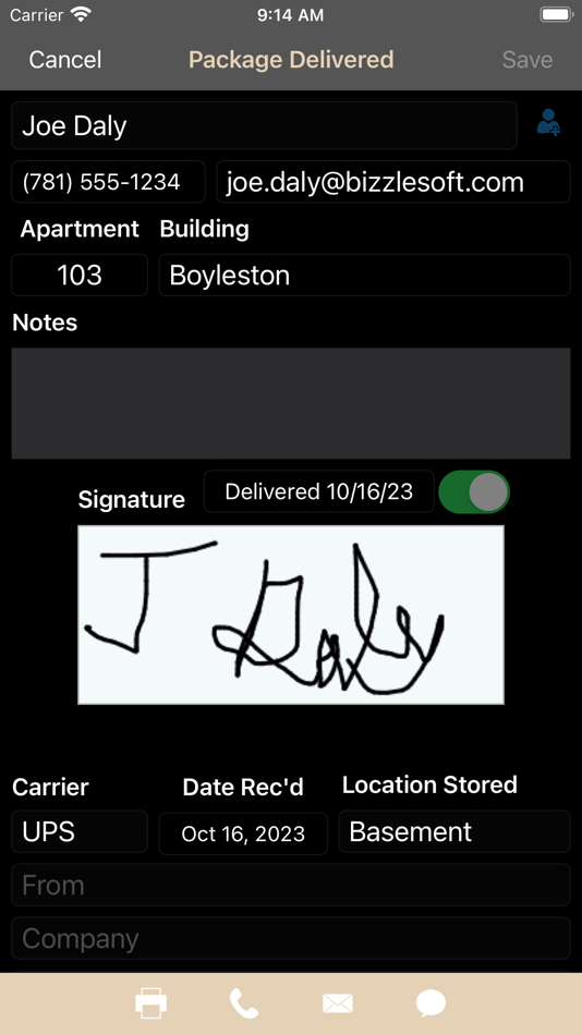 #3. Tenant Package Tracker (iOS) 由: JOHN BURKE