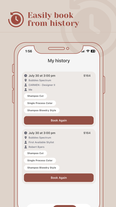 Bubbles Salons Screenshot